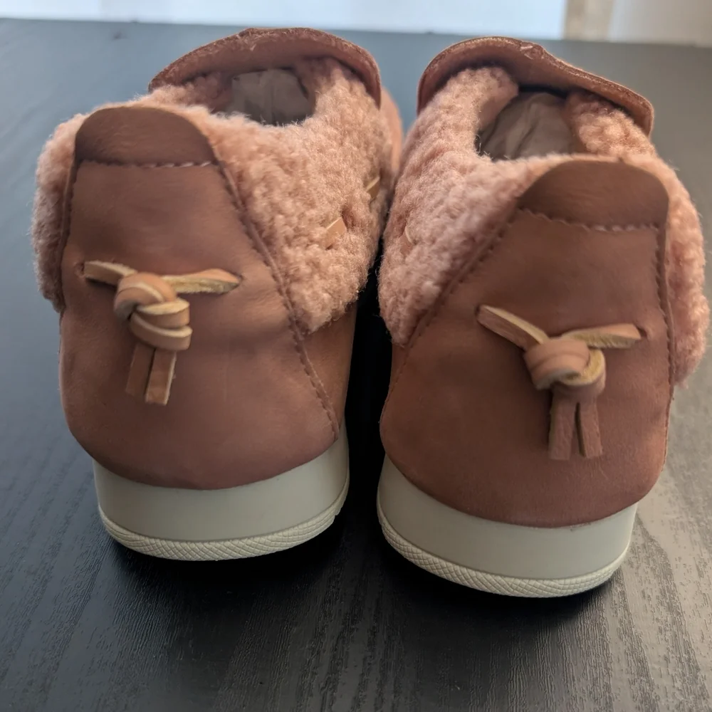 Sperry Women’s Moc-Sider Rose Leather Teddy Hybrid Boat Shoe M7 NIB - Picture 11 of 13